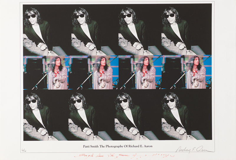 Lot 7406 Patti Smith Signed Photographic Print by Richard E. Aaron (Ltd. Ed. #6/6)