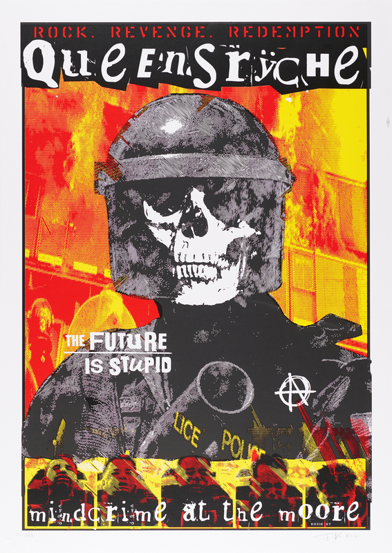 Lot 7431 Queensryche Giclee Print by Frank Kozik (Ltd. Ed. #58/290)