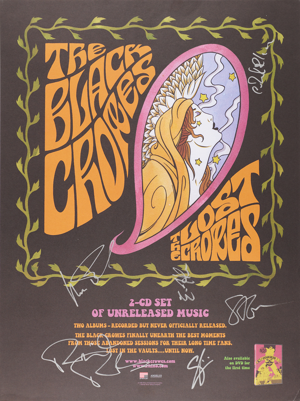 Lot 7470 The Black Crowes Signed 'The Lost Crowes' Poster (18˝ x 24˝)