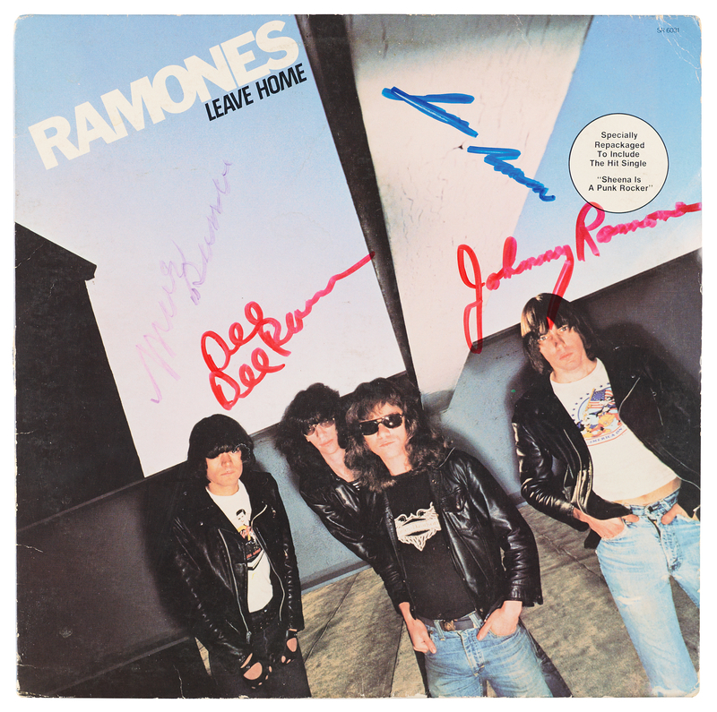 Lot 7384 Ramones Signed Album - Leave Home