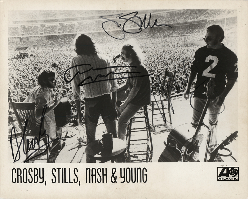 Lot 7341 Crosby, Stills, Nash, and Young Signed Photograph