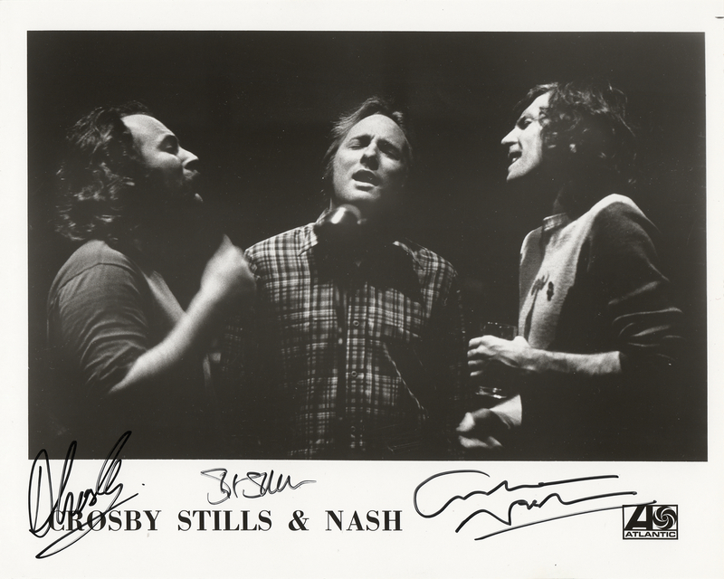 Lot 7269 Crosby, Stills, and Nash Signed Photograph