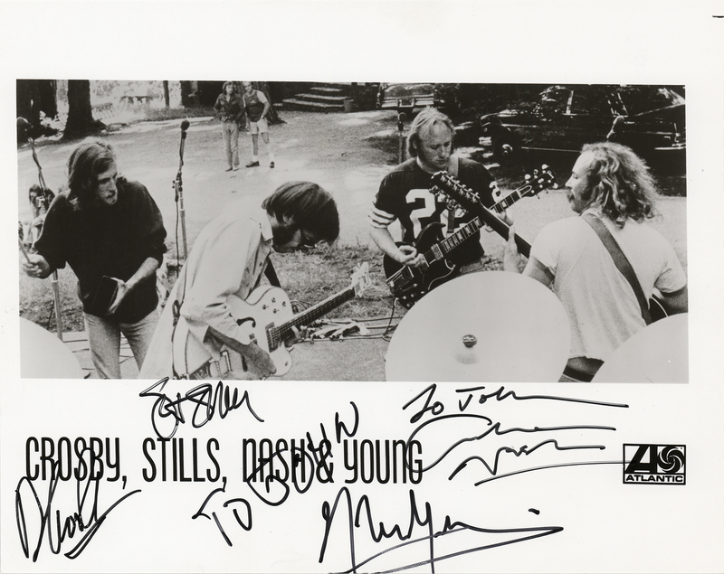 Lot 7342 Crosby, Stills, Nash, and Young Signed Photograph