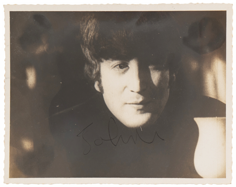 Lot 7022 John Lennon Signed Photograph - From the Collection of 'Apple Scruff' Lizzie Bravo