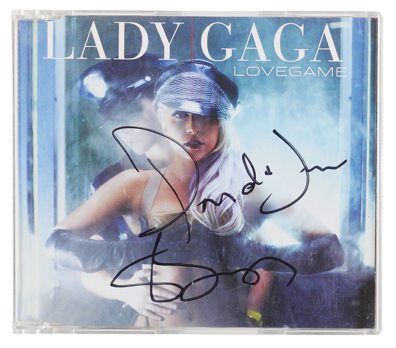 Lot 7479 Lady Gaga Signed CD - Lovegame