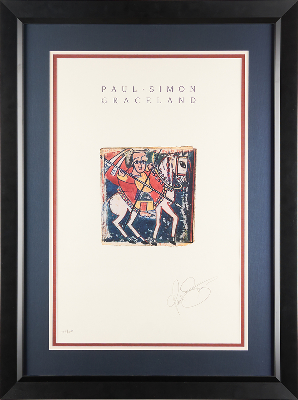 Lot 7434 Paul Simon Signed Lithograph - 'Graceland' (Ltd. Ed. #144/250) (16.5˝ x 25.5˝)