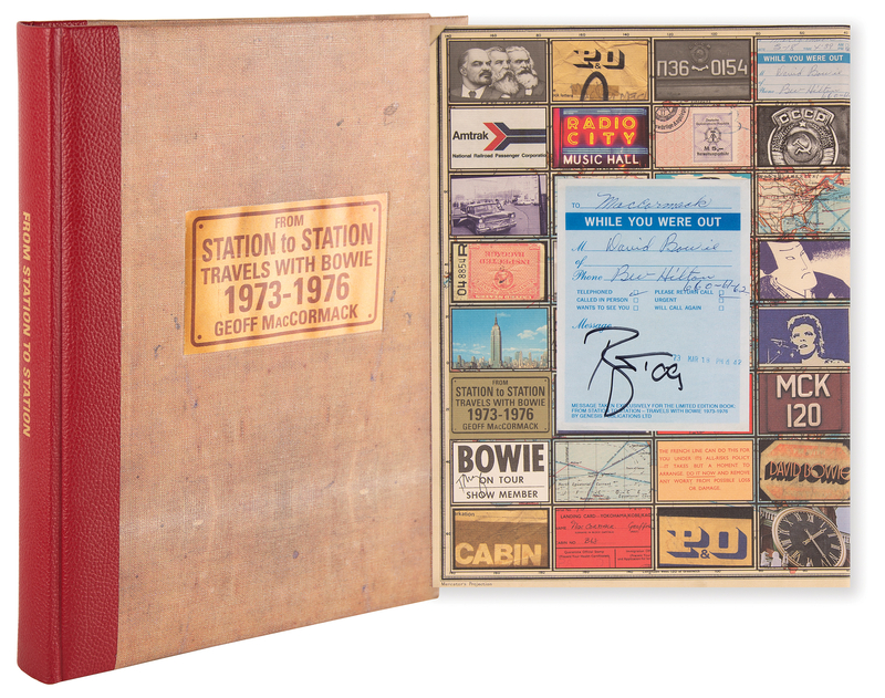 Lot 7329 David Bowie Signed Book - From Station to Station (Ltd. Ed. #709/2000)