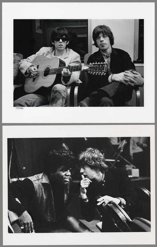 Lot 7126 Mick Jagger, Keith Richards, and James Brown (2) Oversized Photographs - From the Archive of Bob Bonis