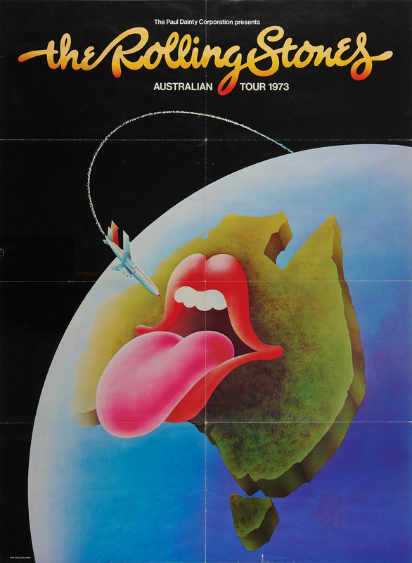 Lot 7142 Rolling Stones 1973 Australian Tour Poster (23.25˝ x 31.5˝)