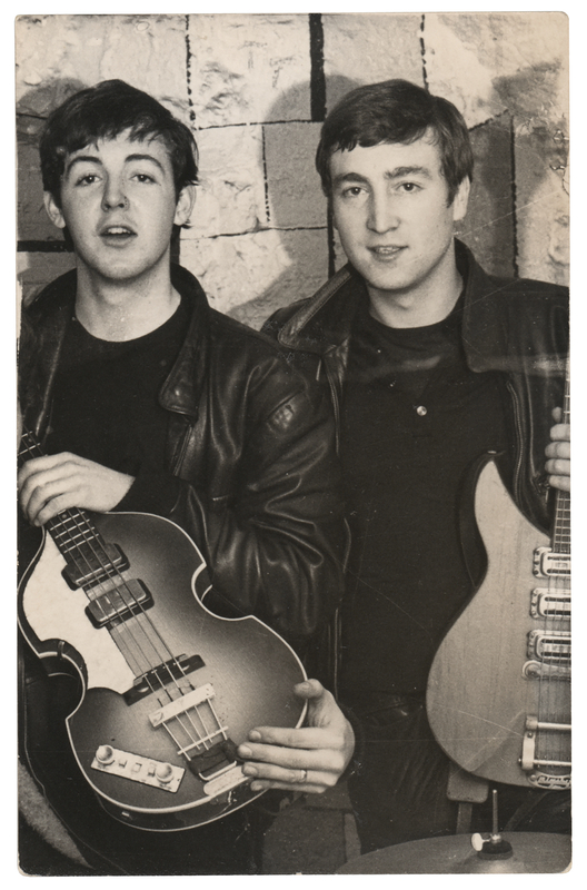 Lot 7076 John Lennon and Paul McCartney Vintage 1961 'Cavern Club' Photograph