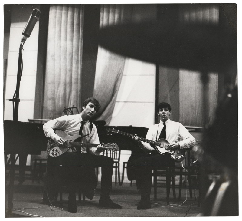 Lot 7077 John Lennon and Paul McCartney Original Photograph by Dezo Hoffmann