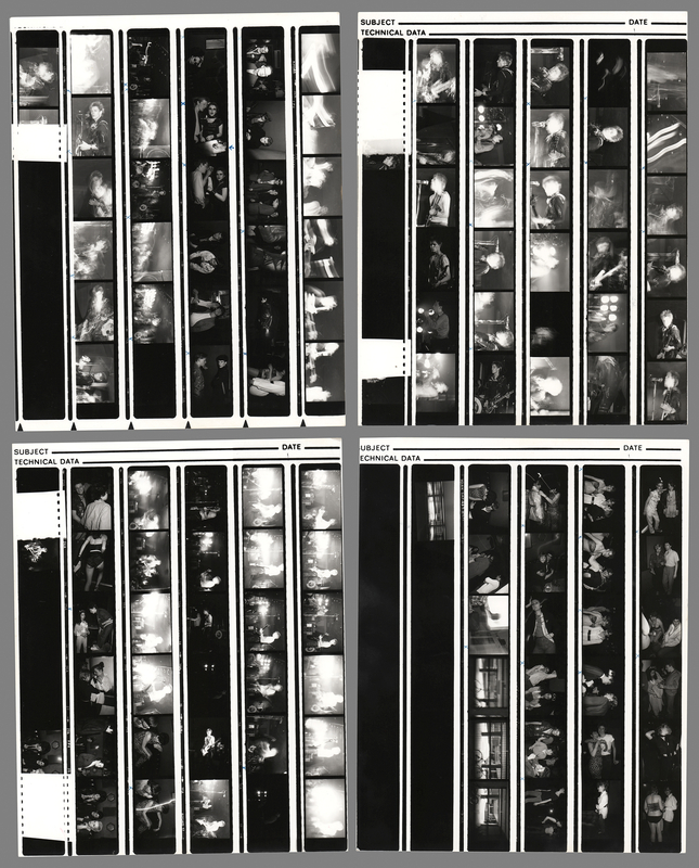 Lot 7394 The Clash (4) Photographs - Contact Sheets by Bryn Jones