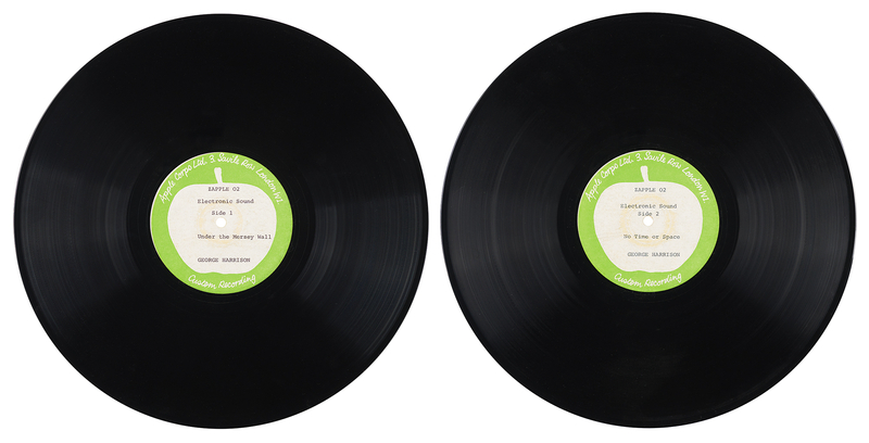 Lot 7029 George Harrison (2) Apple Corps Ltd. Test Pressings for Electronic Sound - From the Claude Harper Collection