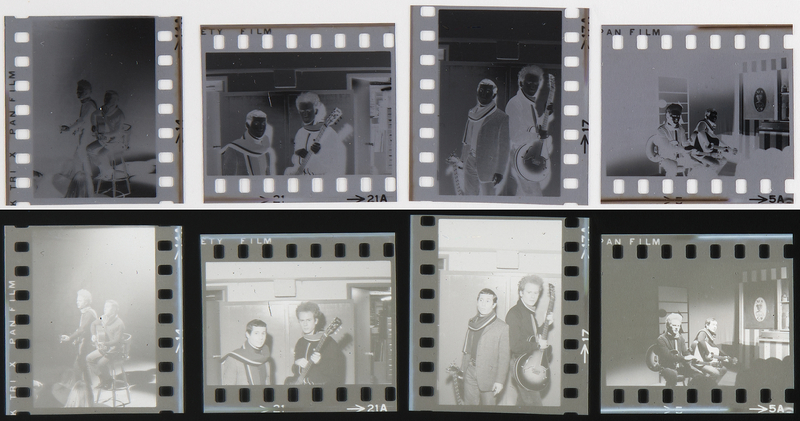 Lot 7371 Simon and Garfunkel (4) Early Negatives by Chuck Boyd - Sold with Copyright