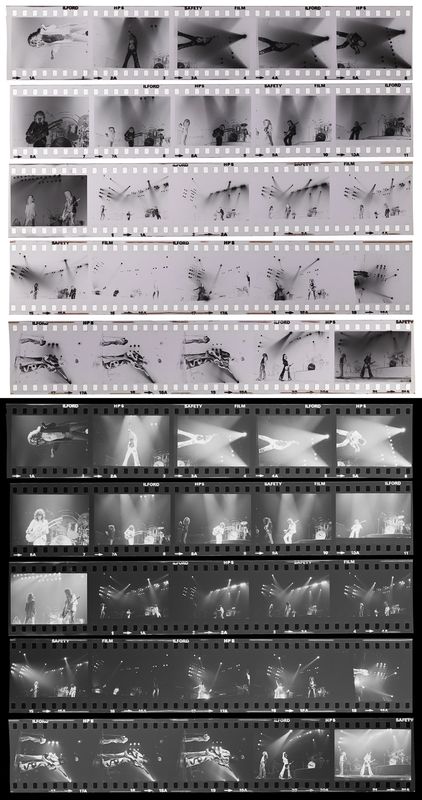 Lot 7222 Led Zeppelin (25) Concert Negatives from The Summit in Houston, Texas (May 21, 1977) - Sold with Copyright