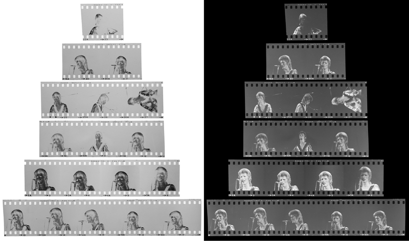 Lot 7311 David Bowie Collection of (18) 35mm Concert Negatives from Earl's Court, London (May 12, 1973) - Sold with Copyright