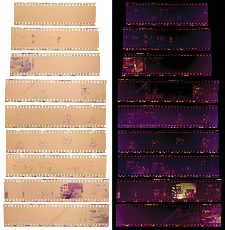 Lot 7227 Led Zeppelin Collection of (27) Concert Negatives from London's Earl's Court (May 25, 1975) - Sold with Copyright