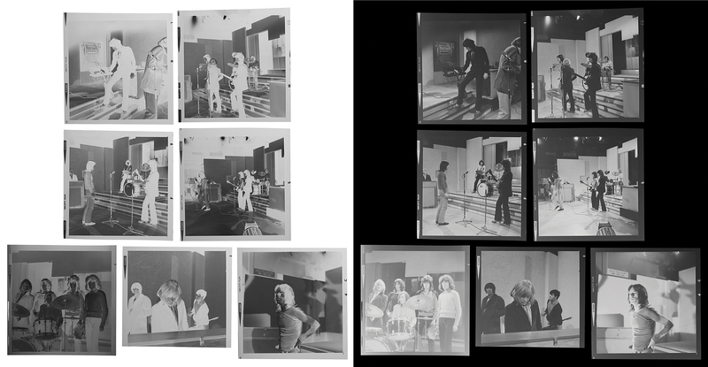 Lot 7134 Rolling Stones (7) Original Negatives from the Frost on Saturday TV Show (November 29, 1968) - Sold with Copyright