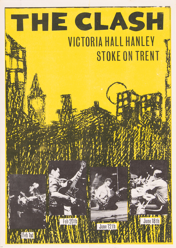 Lot 7393 The Clash Original 1980 Victoria Hall Concert Poster (8.25˝ x 11.75˝)