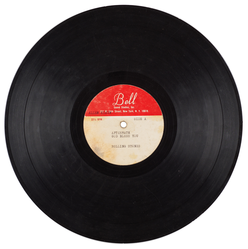 Lot 7114 The Rolling Stones Early Acetate for 'Their Satanic Majesties Request,' with Unreleased Song Versions (Bell Sound Studios)