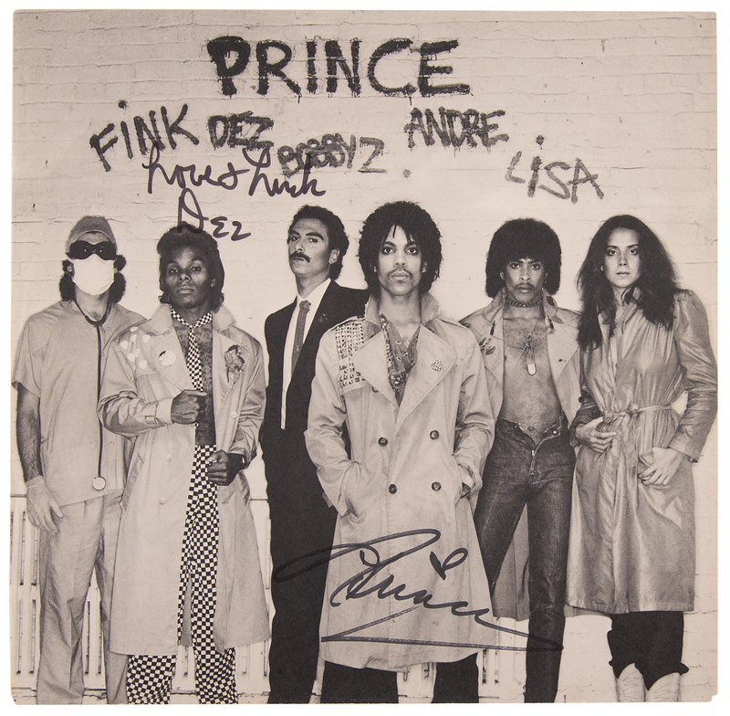 Lot 7453 Prince Signed Album Insert - Dirty Mind