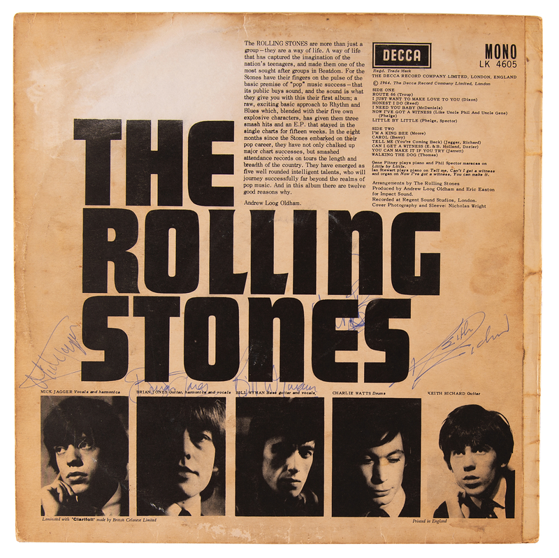 Lot 7117 Rolling Stones Signed Debut Album