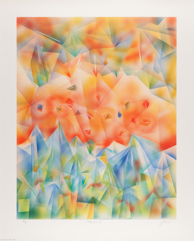 Lot 7159 Jerry Garcia Signed Artist's Proof Lithograph - 'Facets I' (23˝ x 28˝)