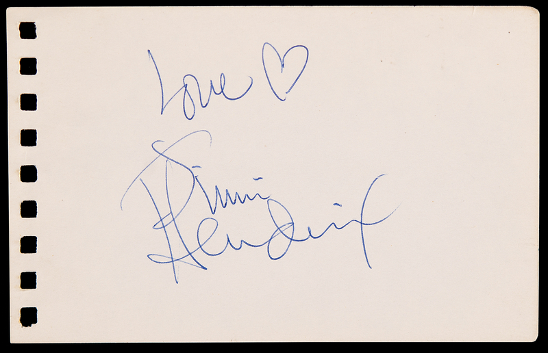 Lot 7102 Jimi Hendrix Signature