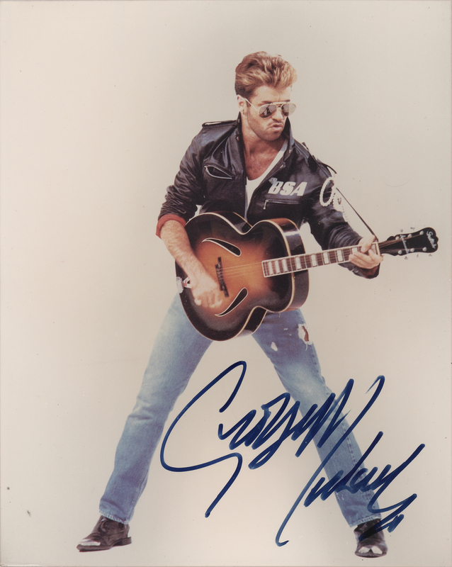 Lot 7425 George Michael Signed Photograph