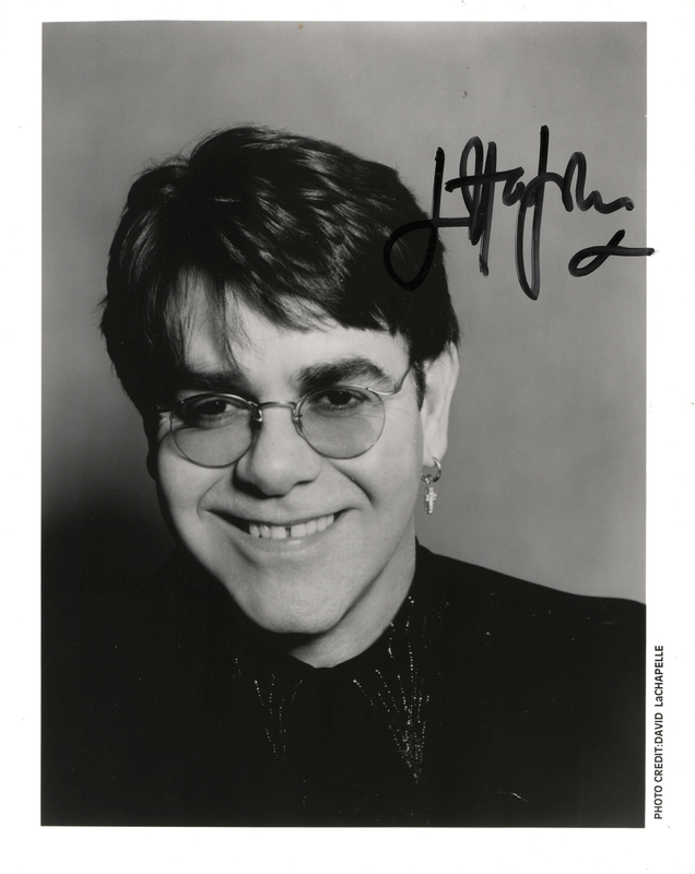 Lot 7354 Elton John Signed Photograph