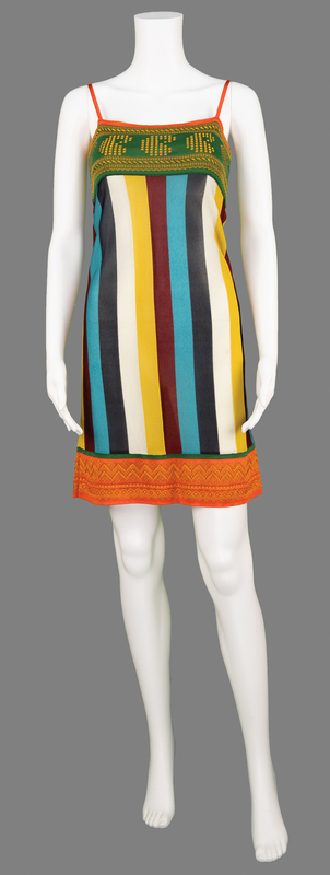 Lot 7467 David Bowie: Gail Ann Dorsey's Stage-Worn Jean Paul Gaultier Dress from the Special Rai Concert, 1,2,3 Soleils (1998)