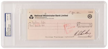 Lot #7002 Beatles (3) Signed Checks with Lennon, McCartney, Harrison, and Starr - A Sought-After Complete Set, Drawn on their Music Publishing Companies - Image 4