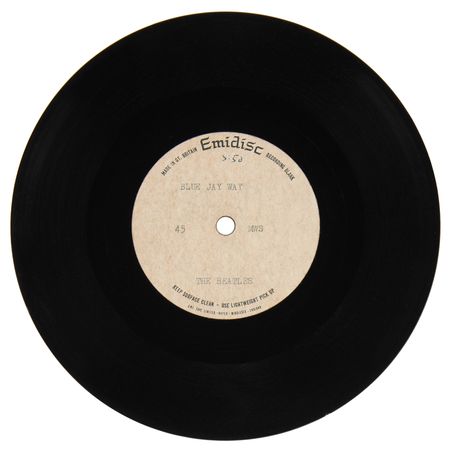 Lot #7031 Beatles Original EMI Acetate Single for 'Blue Jay Way' - Image 1