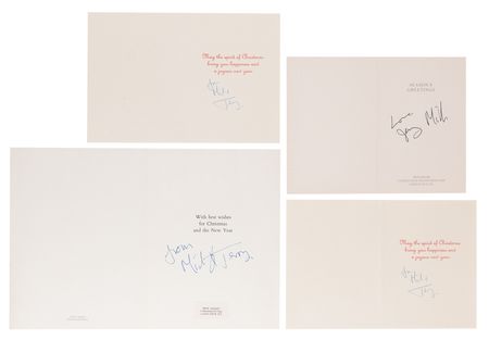 Lot #7500 Mick Jagger 1988 Australasian Tour Ephemera Collection with (4) Signed Christmas Cards - From the Collection of Susie Davis - Image 2