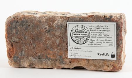 Lot #7066 Beatles: Cavern Club Brick