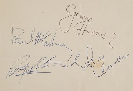 Lot #7007 Beatles Signatures (October 13, 1963) - Dating to Their 'Beatlemania' TV Concert on Sunday Night at the London Palladium - Image 2