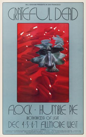 Lot #7176 Grateful Dead (8) Bill Graham Concert Posters, with The Doors, Miles Davis, and Junior Wells - Image 5