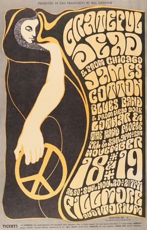 Lot #7176 Grateful Dead (8) Bill Graham Concert Posters, with The Doors, Miles Davis, and Junior Wells - Image 7
