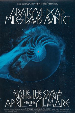 Lot #7176 Grateful Dead (8) Bill Graham Concert Posters, with The Doors, Miles Davis, and Junior Wells - Image 9