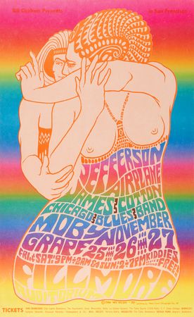 Lot #7307 Jefferson Airplane (11) Bill Graham Concert Posters, with Grateful Dead, Big Brother & The Holding Company, and John Lee Hooker - Image 4