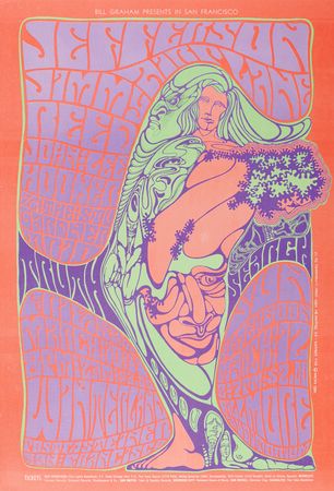 Lot #7307 Jefferson Airplane (11) Bill Graham Concert Posters, with Grateful Dead, Big Brother & The Holding Company, and John Lee Hooker - Image 5