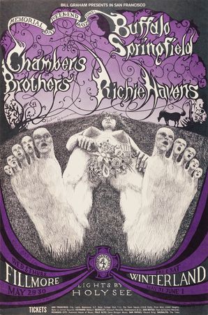 Lot #7294 Fillmore Auditorium/Winterland: (9) Bill Graham Concert Posters, with Grateful Dead, CSNY, Cream, and Buffalo Springfield - Image 3
