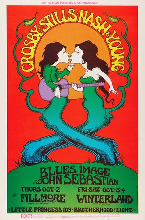 Lot #7294 Fillmore Auditorium/Winterland: (9) Bill Graham Concert Posters, with Grateful Dead, CSNY, Cream, and Buffalo Springfield - Image 8