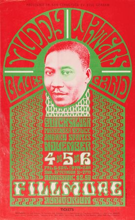 Lot #7292 Fillmore Auditorium: (11) Bill Graham Concert Posters, with Grateful Dead, Jefferson Airplane, Chuck Berry, Muddy Waters, and B. B. King - Image 2