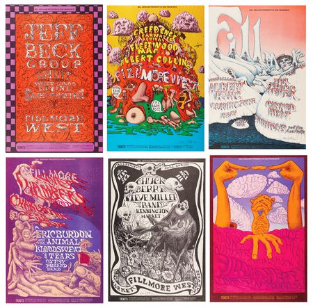 Lot #7302 Fillmore: (6) Bill Graham Concert