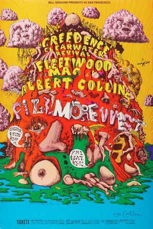 Lot #7302 Fillmore: (6) Bill Graham Concert Posters Signed by Artist Lee Conklin, with Fleetwood Mac, Jeff Beck, Chuck Berry, and Albert King - Image 2