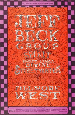 Lot #7302 Fillmore: (6) Bill Graham Concert Posters Signed by Artist Lee Conklin, with Fleetwood Mac, Jeff Beck, Chuck Berry, and Albert King - Image 7