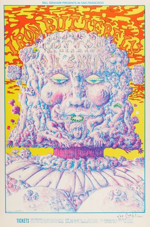 Lot #7306 Fillmore: (6) Bill Graham Concert Posters Signed by Artist Lee Conklin, with Buddy Guy, Iron Butterfly, Santana, and Traffic - Image 2