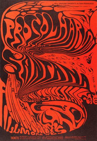 Lot #7306 Fillmore: (6) Bill Graham Concert Posters Signed by Artist Lee Conklin, with Buddy Guy, Iron Butterfly, Santana, and Traffic - Image 5