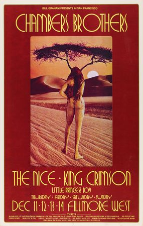 Lot #7298 Fillmore West: (10) Bill Graham Concert Posters, with Creedence Clearwater Revival, Santana, Chicago, and Lightning Hopkins - Image 4